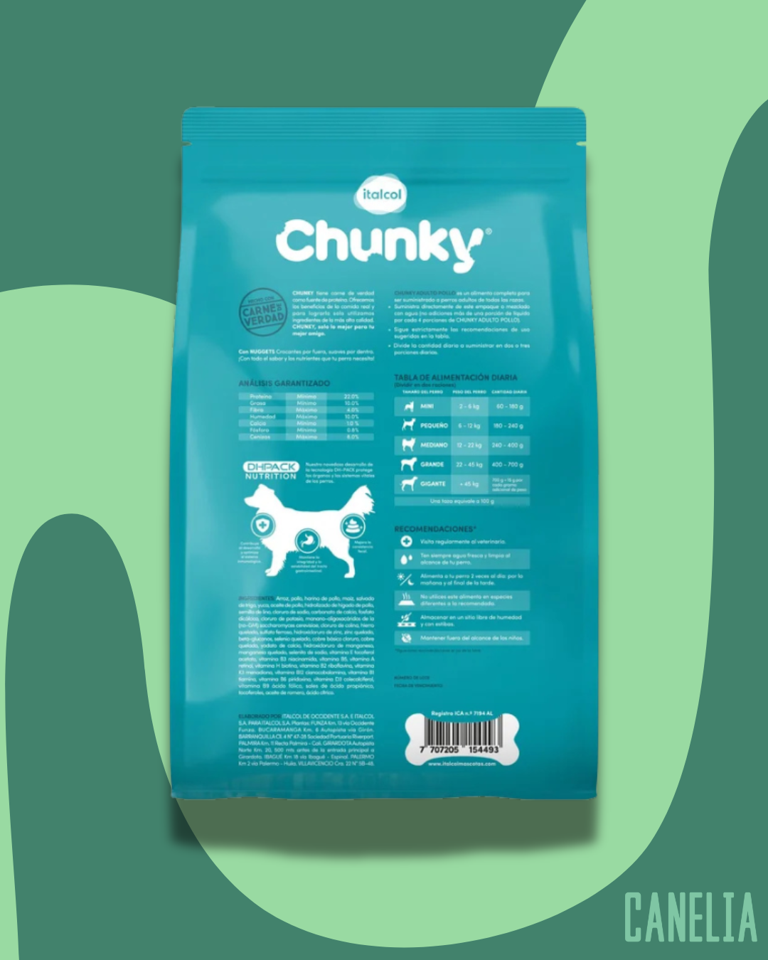 Chunky perros adultos sabor pollo