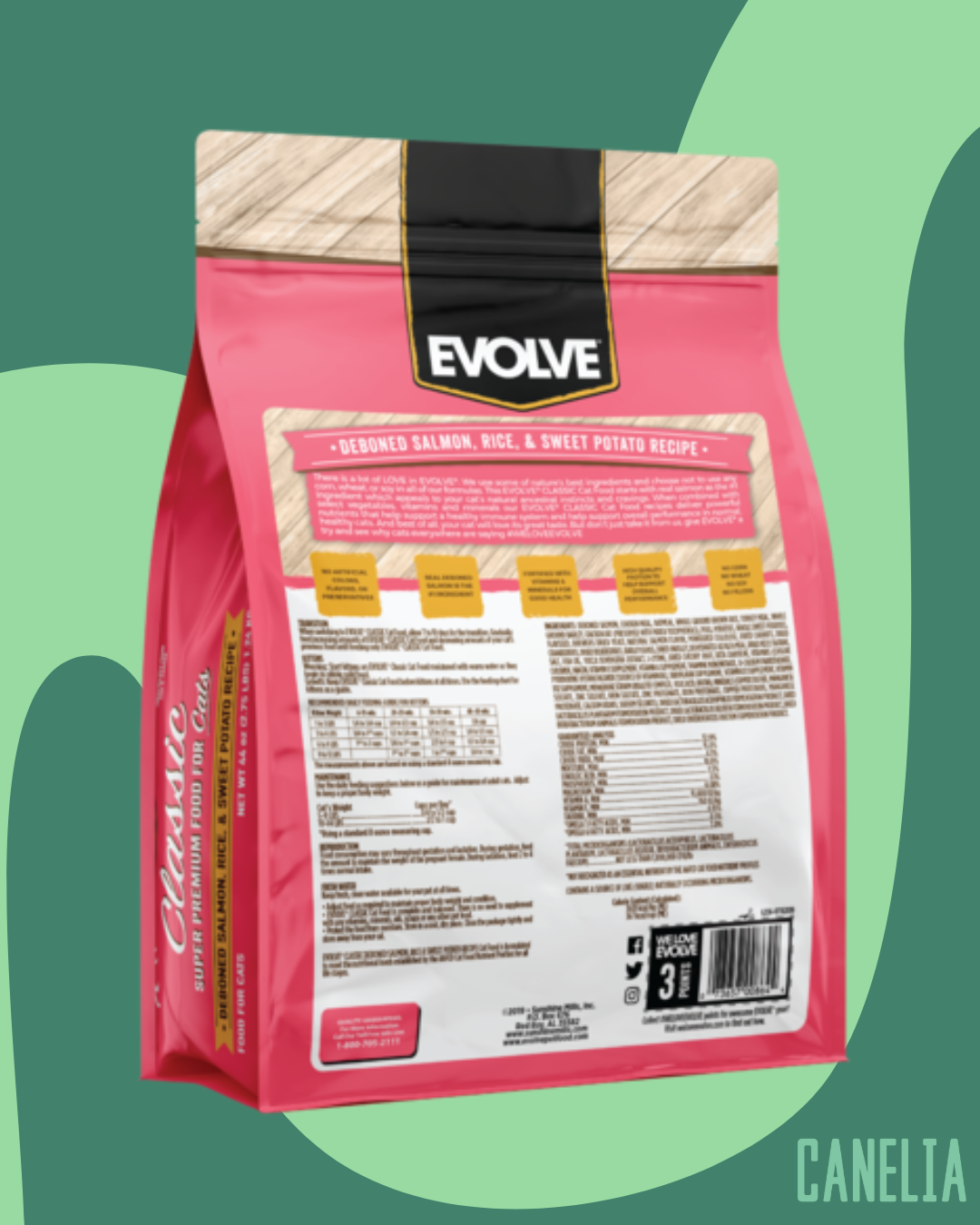 Evolve Cat adult classic salmón